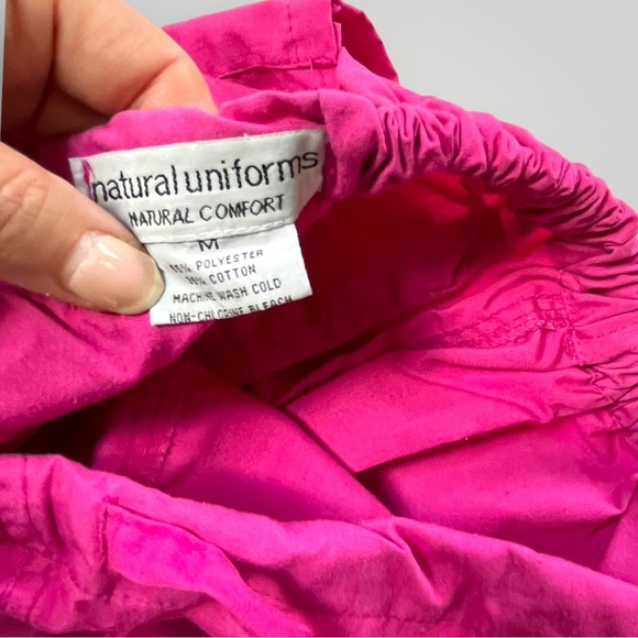 Lot/2 Natural Uniforms Scrub Pants Pink & Blue Sz M - Picture 4 of 10
